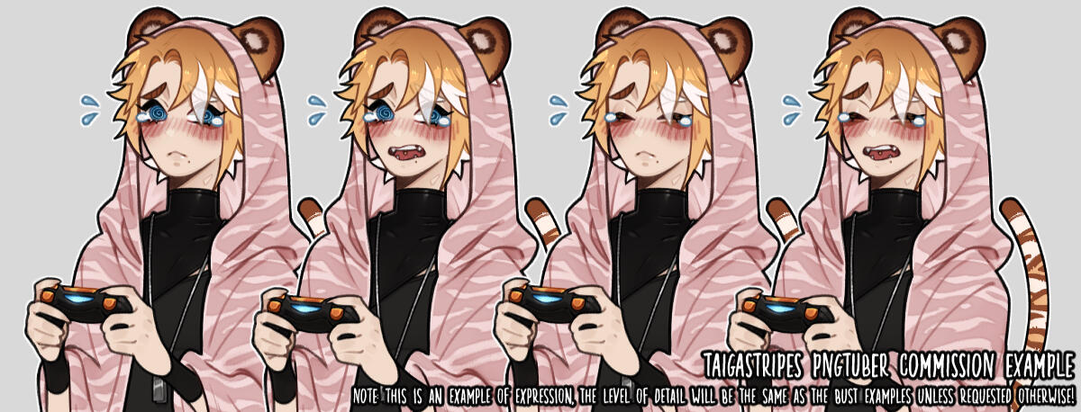 ▸PNGTuber, Half-body example